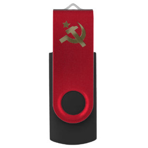 Hammer and sickle flash drive