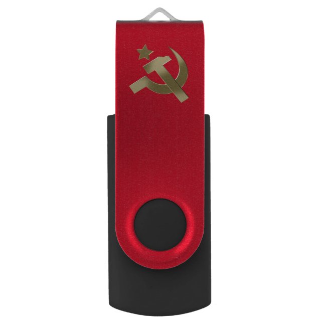 Hammer and sickle flash drive (Front Vertical)