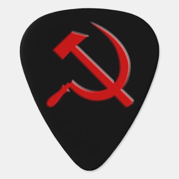 Hammer And Sickle Guitar Pick by The_Pick_Place at Zazzle