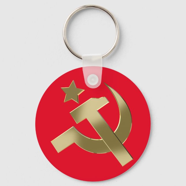 Hammer and sickle keychain (Front)