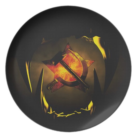 hammer and sickle plate (Front)