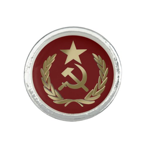 Hammer and sickle ring
