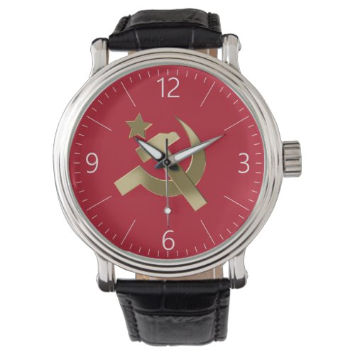 Hammer and sickle watch