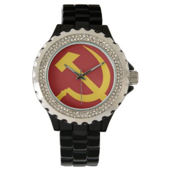 Hammer And Sickle Watch by zazzletheory at Zazzle
