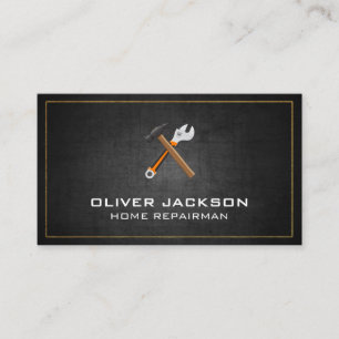 Hammer and Wrench Construction Business Card
