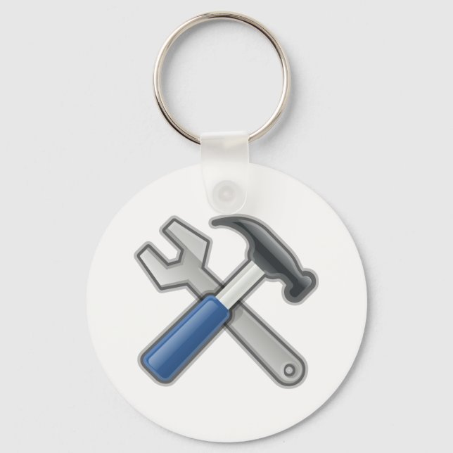 Hammer and Wrench Keychain (Front)
