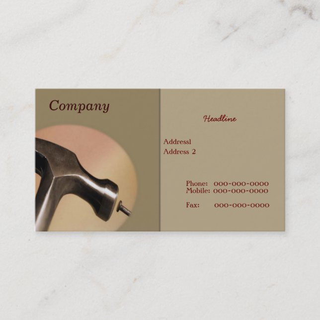 Hammer Business Card (Front)