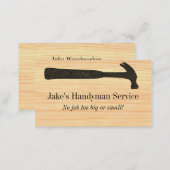 Hammer Construction Business Card (Front/Back)