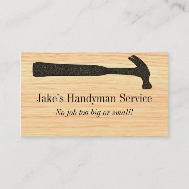 Hammer Construction Business Card (Front)