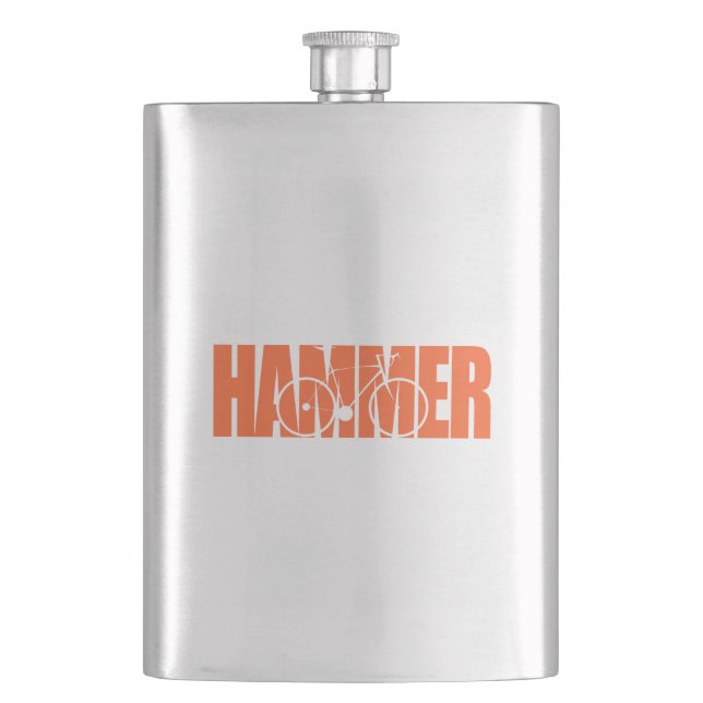 Hammer Cycling Flask (Front)