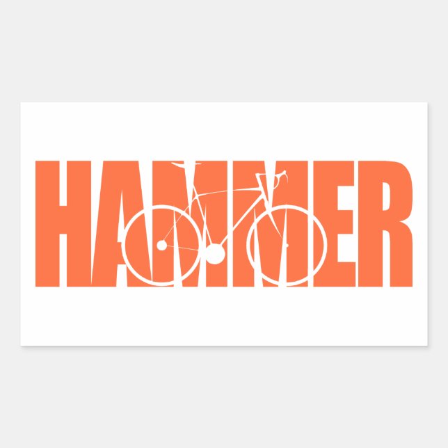 Hammer Cycling Rectangular Sticker (Front)
