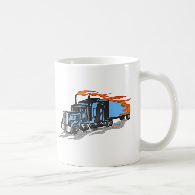 Hammer Down Trucker Coffee Mug (Right)