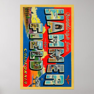 Hammer Field, California - Large Letter Scenes Poster