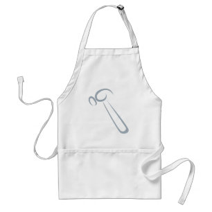 Hammer for Carpenter’s Logo in Swish Drawing Style Adult Apron