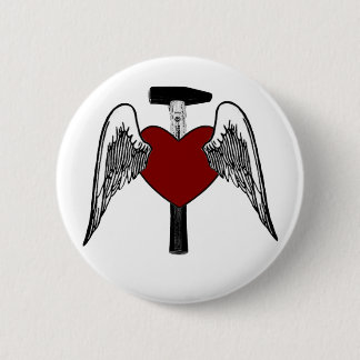 Hammer Heart Pinback Button