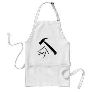 Hammer nails adult apron