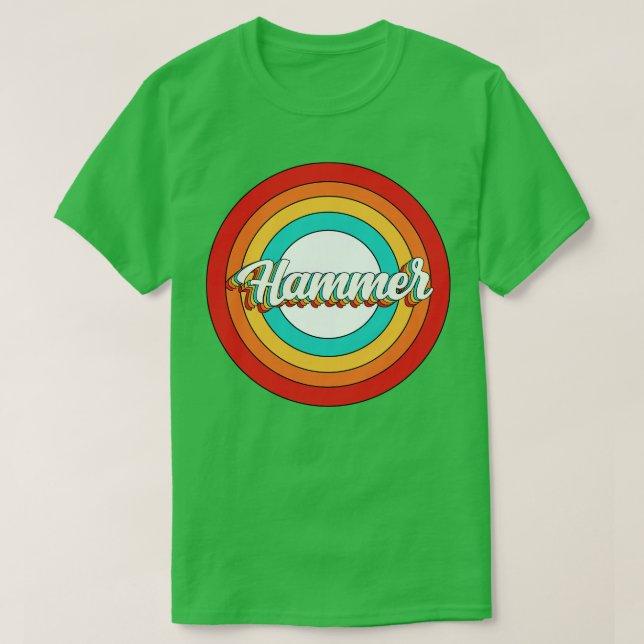 Hammer Name Shirt Vintage Hammer Circle (Design Front)