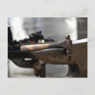Hammer On Anvil Postcard