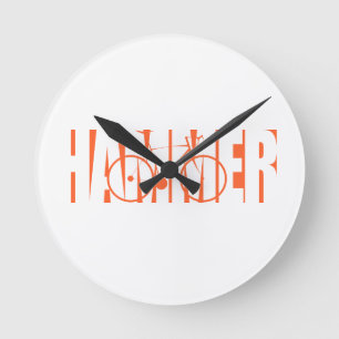 Hammer Round Clock
