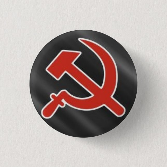 Hammer & Sickle Pinback Button (Front)