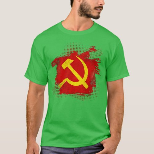 Hammer Sickle Soviet Union Communism T_Shirt