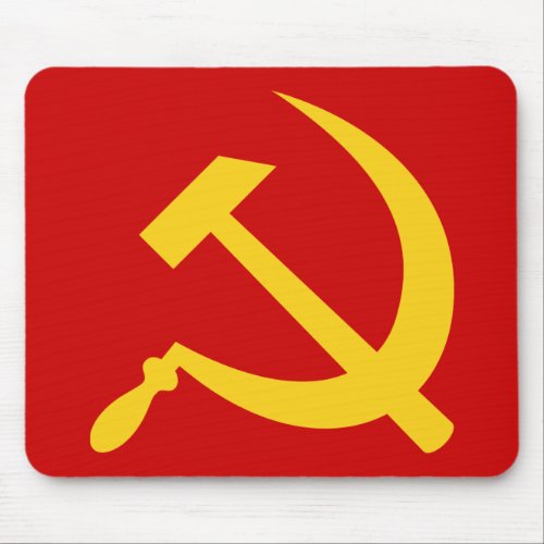 Hammer  sickle yellow mousepad