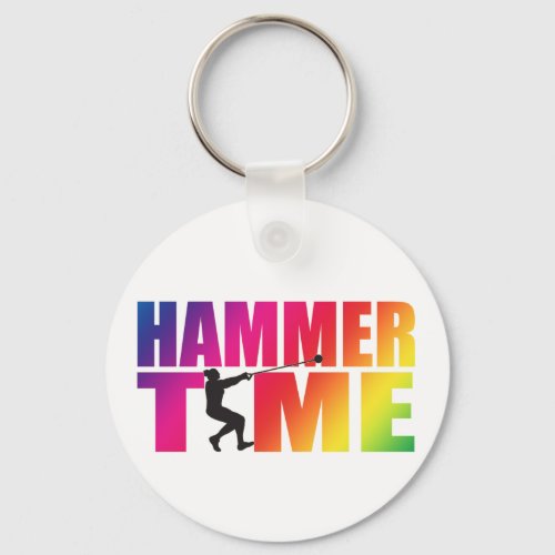 Hammer Throw Track and Field Keychain