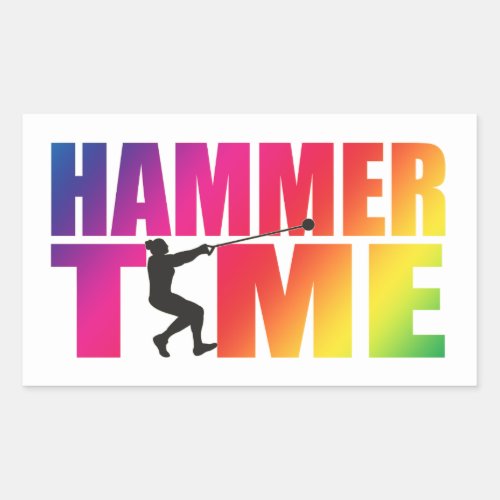 Hammer Throw Track and Field Stickers