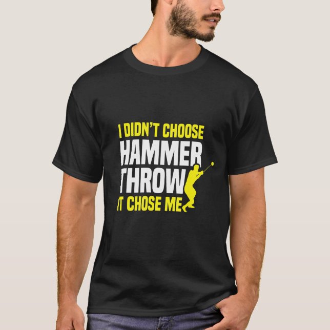 Hammer Throwing Throw Thrower Track Field Athletic T-Shirt (Front)