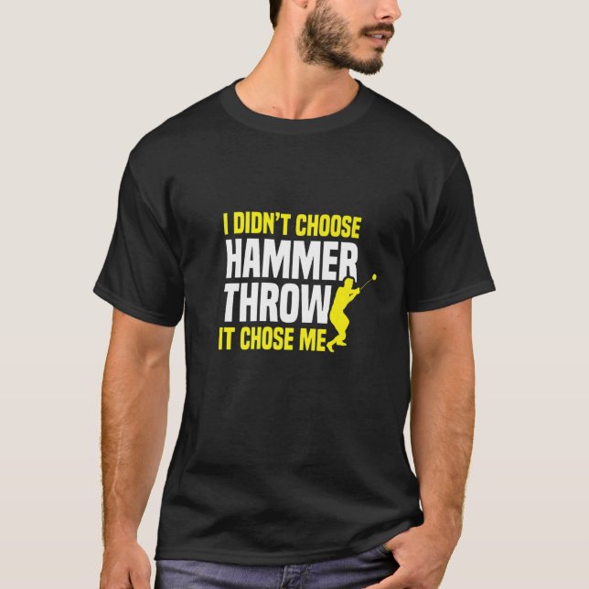 Hammer Throwing Throw Thrower Track Field Athletic T-Shirt (Front)