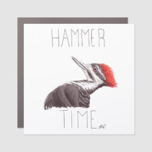 Hammer Time (Pileated Woodpecker) Car Magnet
