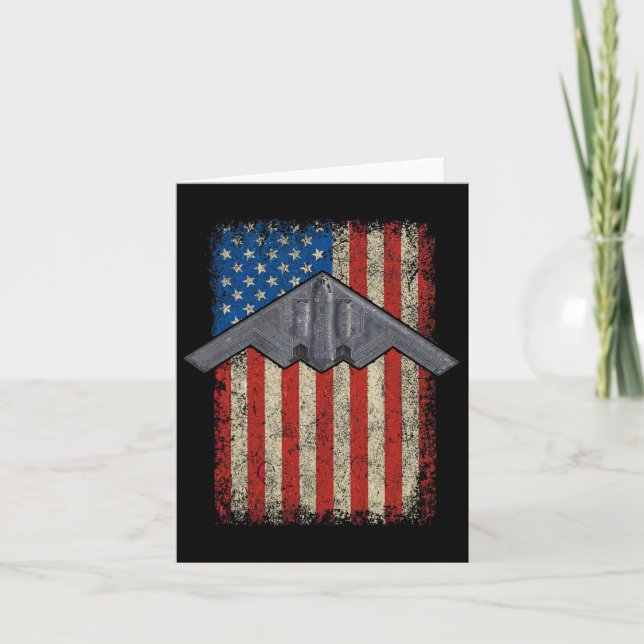 Hammer Time Stealth B-2 Military Midnight Aircraft Card (Front)