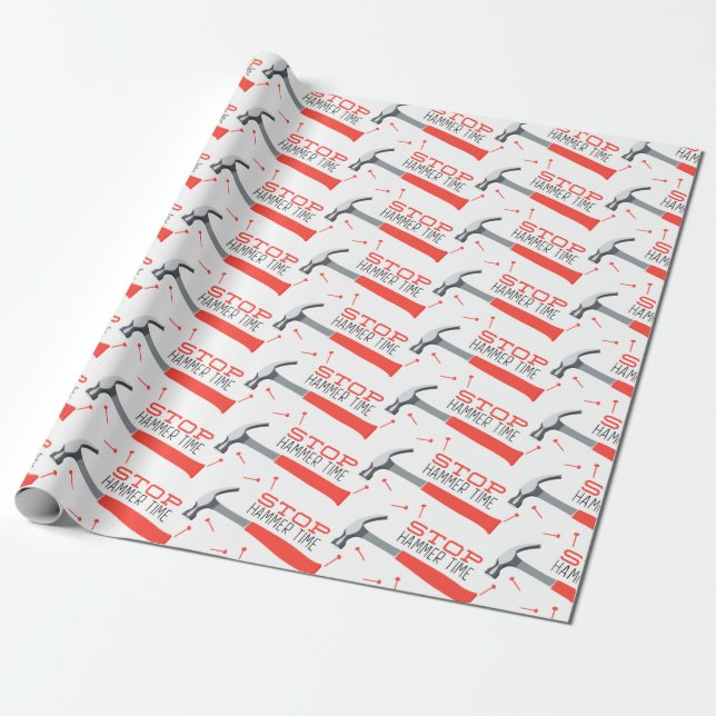 Hammer Time Wrapping Paper (Unrolled)