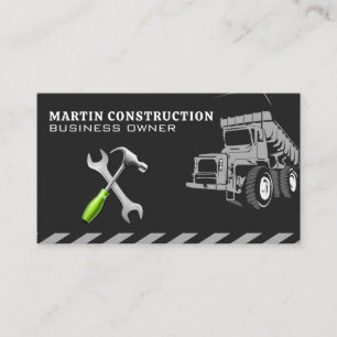 Hammer Wrench   Dump Truck Business Card