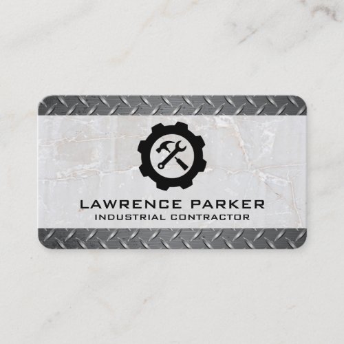 Hammer Wrench Logo | Repairman | Renovations Business Card