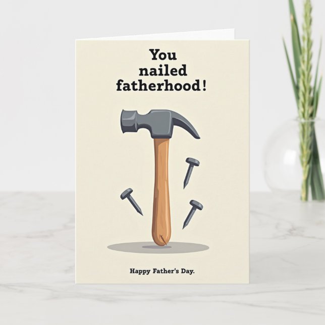 Hammer You Nailed It Card (Front)