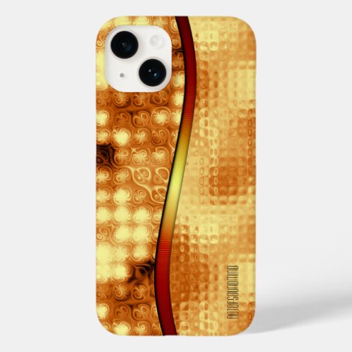 Hammered Copper and Wave Pattern Case_Mate iPhone 14 Case