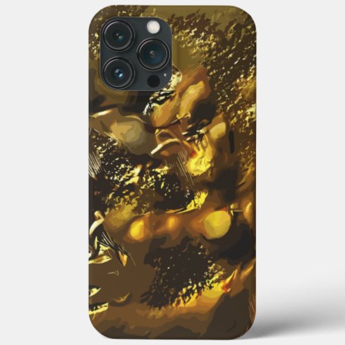 Hammered Gold Abstract Design iPhone  iPad case
