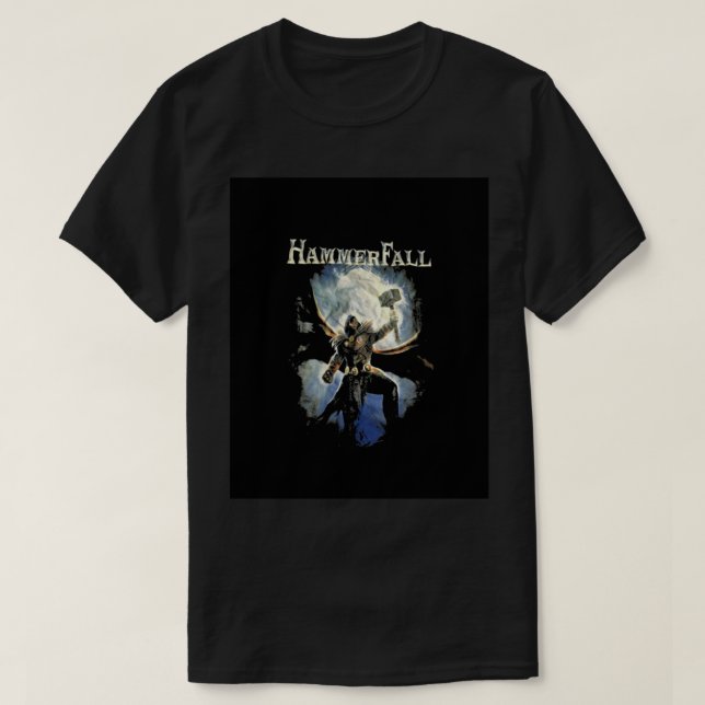 HammerFall Band Logo Graphic T-Shirt (Design Front)