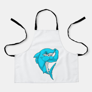 Hammerhead shark as Bodybuilder at Bodybuilding Apron