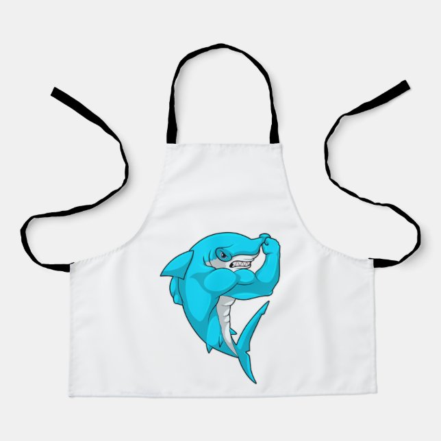 Hammerhead shark as Bodybuilder at Bodybuilding Apron (Front)