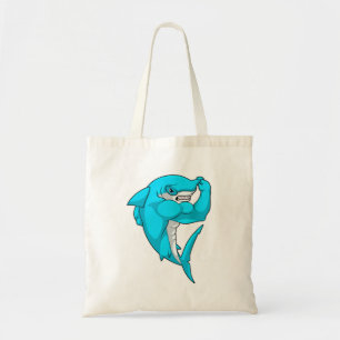 Hammerhead shark as Bodybuilder at Bodybuilding Tote Bag