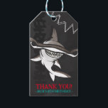 Hammerhead Shark Birthday Party  Gift Tags<br><div class="desc">Add a "bite" of fun to your party these cool (yet scary!) hammerhead shark gift tags. The black, gray and teal coloring gives the print a fun and fresh underwater feel. But beware of that pop of red added in for extra scare! Matching items can be found in our 'A...</div>