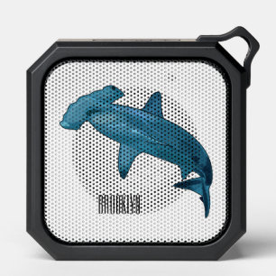 Hammerhead shark cartoon illustration bluetooth speaker