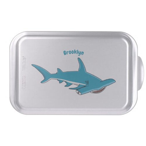 Hammerhead shark cartoon illustration cake pan