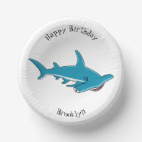 Hammerhead shark cartoon illustration