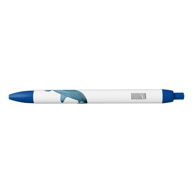 Hammerhead shark cartoon illustration pen (Front)