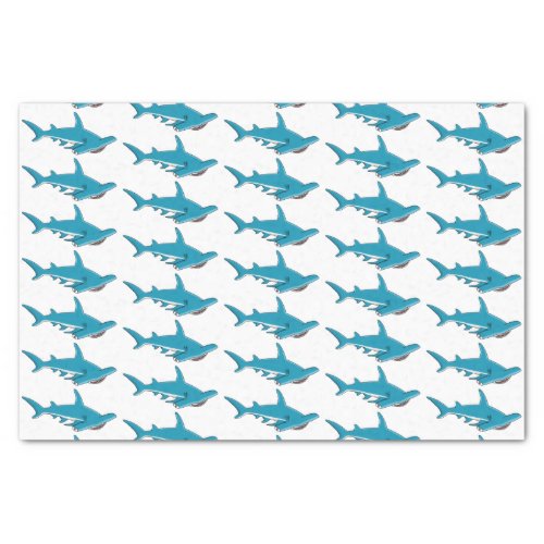 Hammerhead shark cartoon illustration tissue paper