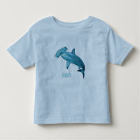 Hammerhead shark cartoon illustration