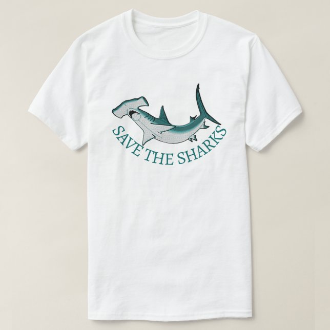Hammerhead Shark Conservation T-Shirt (Design Front)